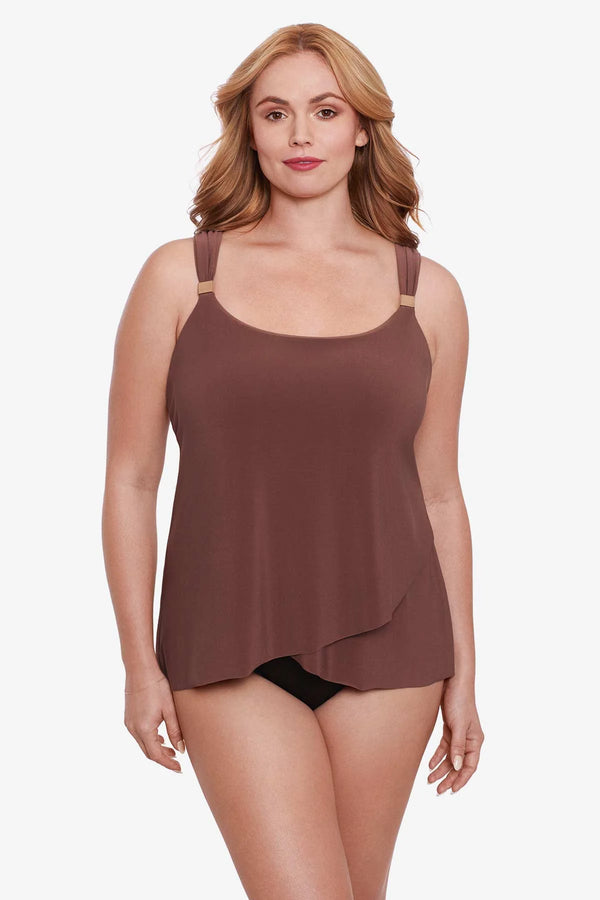 MiracleSuit Razzle Dazzle Plus Size Underwire Tankini Top